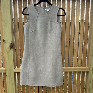 PAULE KA Women’s Sleeveless Tan Wool Mini Dress